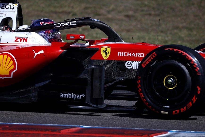 Formula One F1 - United States Grand Prix - Circuit of the Americas, Austin, Texas, U.S. - October 24, 2026
Ferrari's Lewis Hamilton during practice REUTERS/Kaylee Greenlee