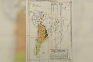Mapa del Virreinato del Río de la Plata realizado por Miguel de Lastarria en 1804, incluido en la obra titulada "Colonias orientales del Río Paraguay o de la Plata". Tomo 3: "Reorganización y plan de seguridad exterior".