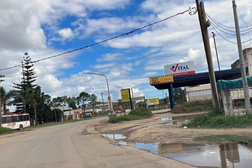 La curva de la R, muy deteriorada.