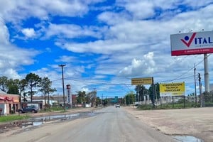 Un sector clave destruido. Esto es entre el norte de Santa Fe y el sur de Recreo.