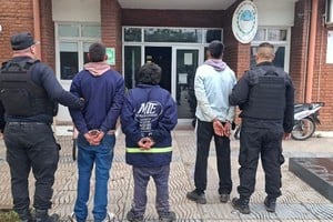 "Sorongo" y sus cómplices quedaron alojados en la comisaría 12 de Santo Tomé. Foto: Gentileza