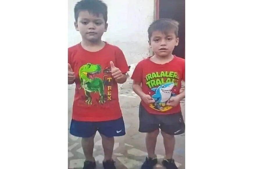 Bairon Sebastián Valdez  y su hermanito Román Bautista Valdez, tenían cinco y cuatro años, respectivamente.