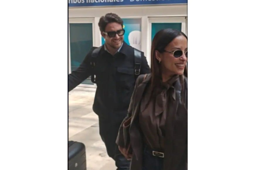 Lourdes Sánchez y Francisco Liotta volaron de Corrientes a Buenos Aires