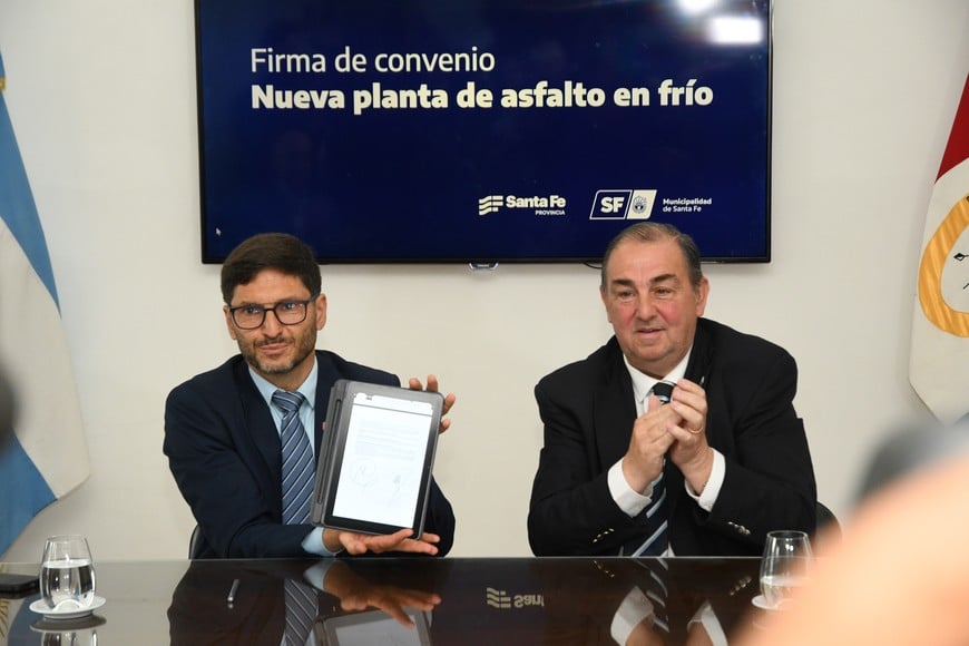 El 06 de octubre, Pullaro y Poletti firmaron el convenio. Flavio Raina