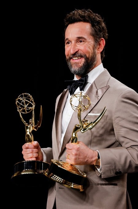 Noah Wyle poses with the award for Outstanding Lead Actor in a Drama Series for "The Pitt" TPX IMAGES OF THE DAY