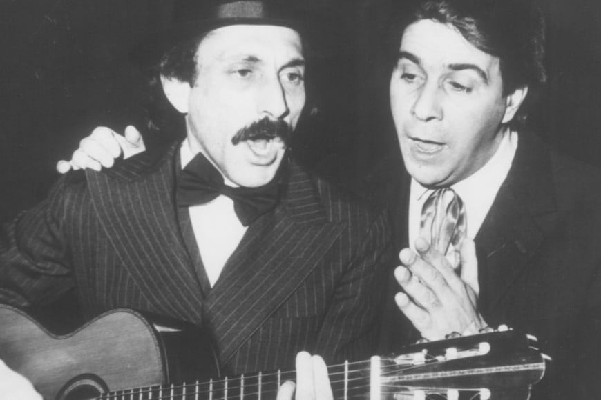 Con Ricci en "El clásico binomio". Foto: Archivo El Litoral