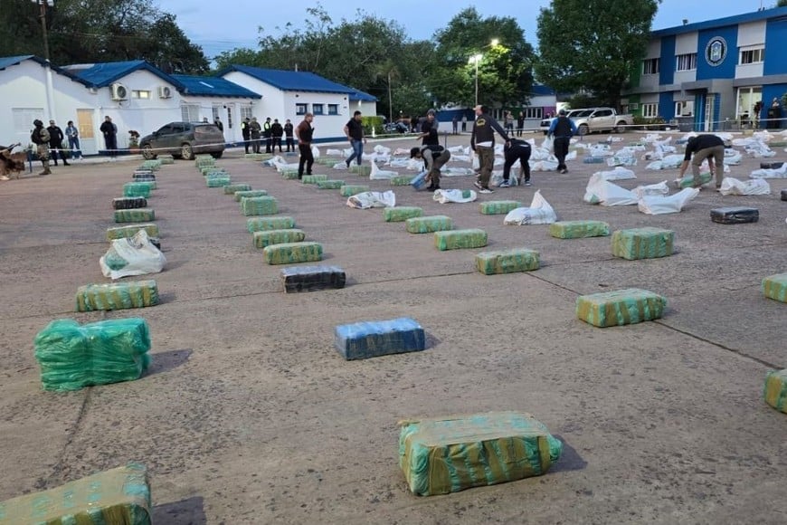 secuestro de cinco toneladas de marihuana destino a Recreo