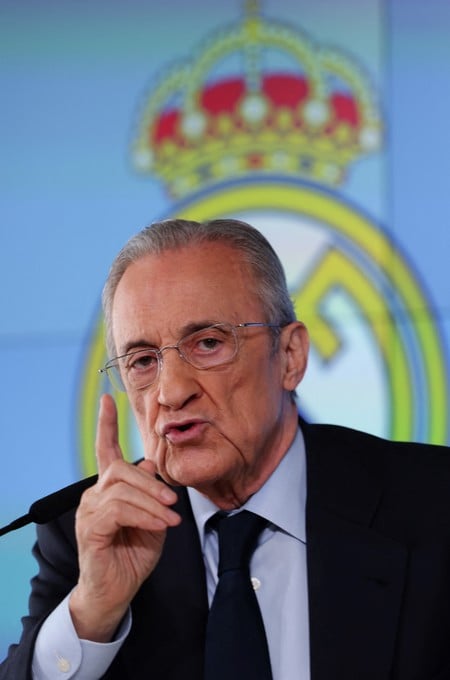 Soccer Football - Real Madrid president Florentino Perez holds press conference - Ciudad Real Madrid, Valdebebas, Madrid, Spain - May 12, 2026
Real Madrid president Florentino Perez during press conference REUTERS/Violeta Santos Moura