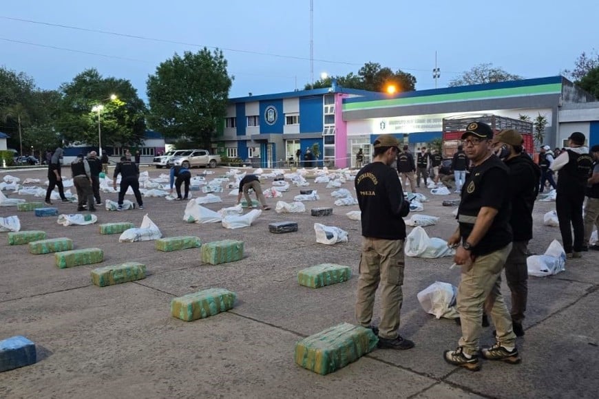 secuestro de cinco toneladas de marihuana destino a Recreo