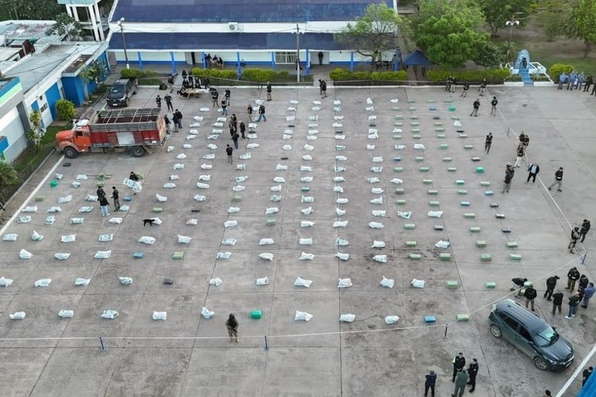 secuestro de cinco toneladas de marihuana destino a Recreo