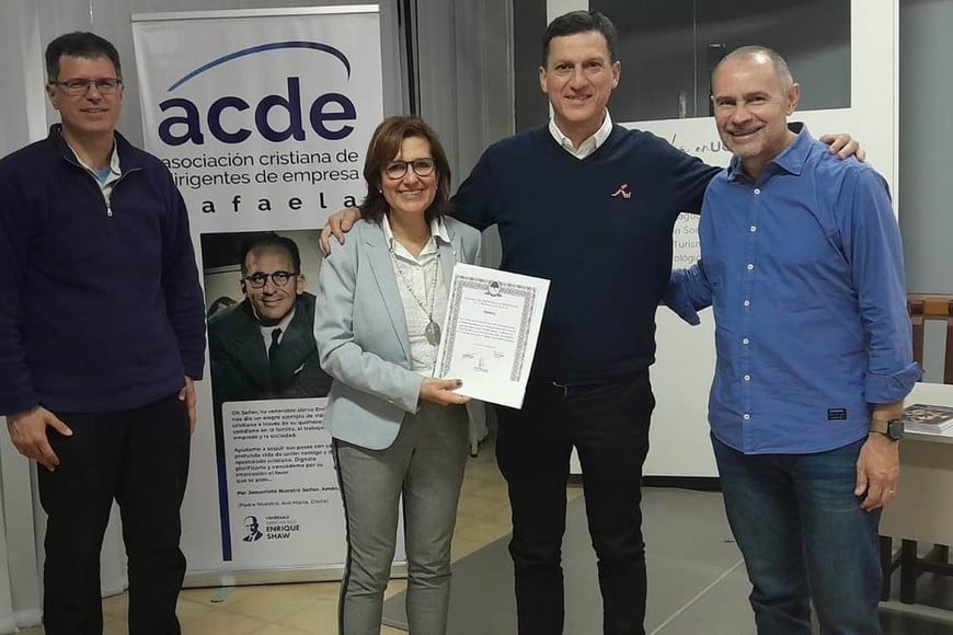 Alejandro Sola, Silvia Bulla, Juan Argañaraz y Oscar Parra en la UCSE DAR.