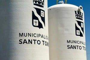 Cisterna Municipal "Luján Oeste". Foto: Municipio Santo Tomé