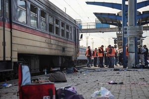 El ataque ruso con drones alcanzó la estación ferroviaria de Dnipró Créditos:REUTERS/Stringer