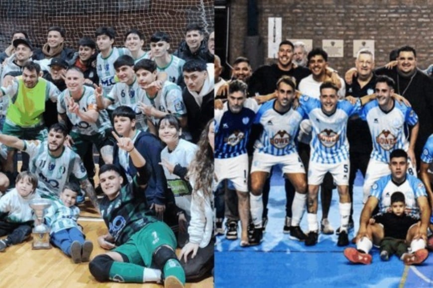 Semillero y Villa Dora, los representantes de la Liga Santafesina. Foto: Todo Futsal Santa Fe.