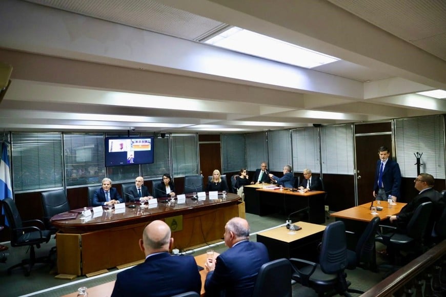 El jurado de Enjuiciamiento del Consejo de la Magistratura este jueves.