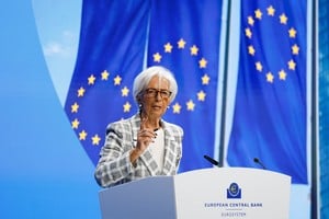 La titular del Banco Central Europeo adelantará el final de su mandato para intervenir en el debate político antes de las elecciones presidenciales francesas. Foto: REUTERS / Heiko Becker.