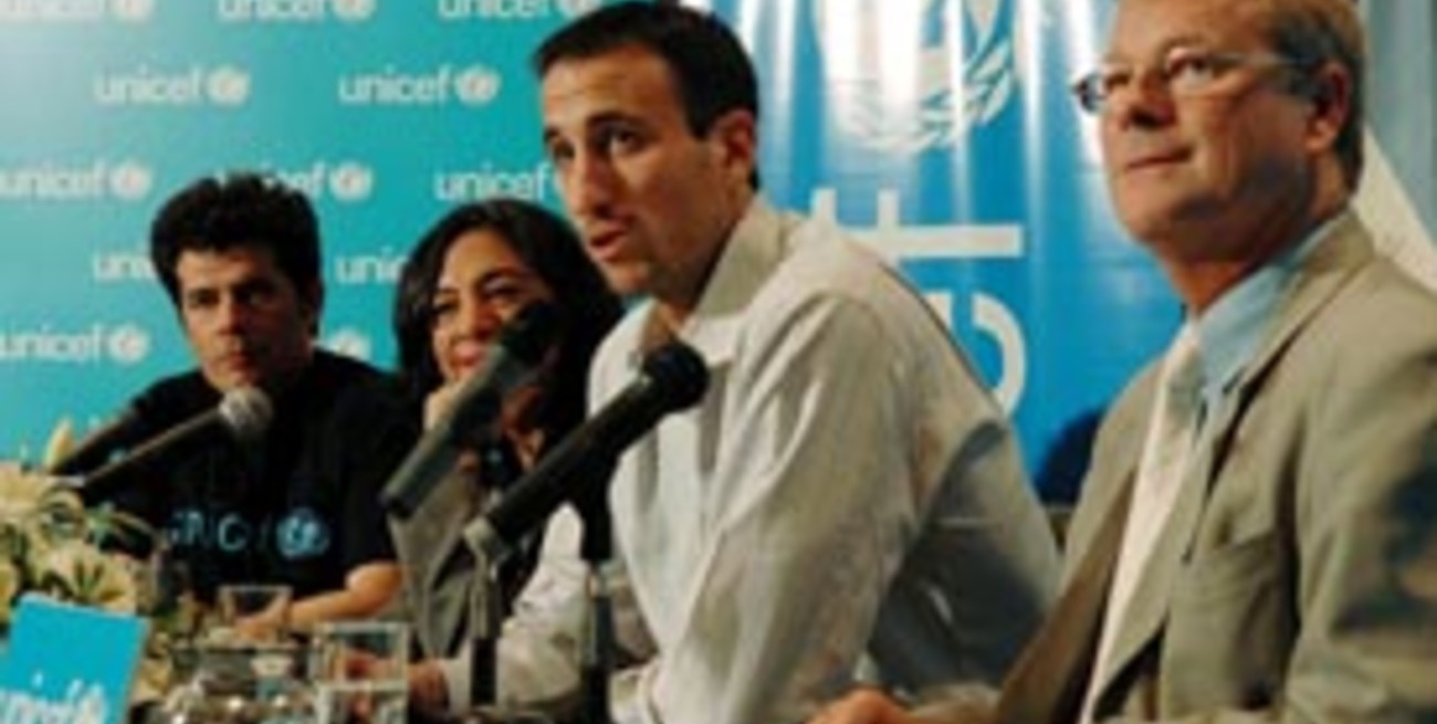 Ginóbili fue nombrado "embajador de buena voluntad" de Unicef