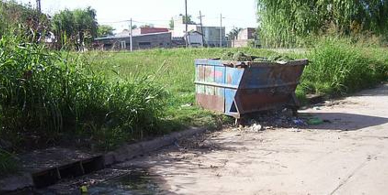 Dorrego y Larrea: inseguridad, basura y pasto muy alto 