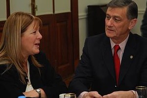 Binner recibió a la diputada Margarita Stolbizer