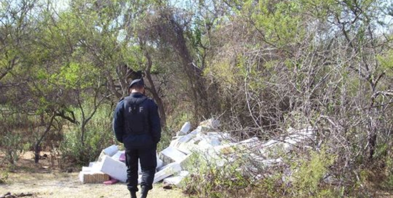 Hallaron una importante cantidad de droga en Arroyo Leyes