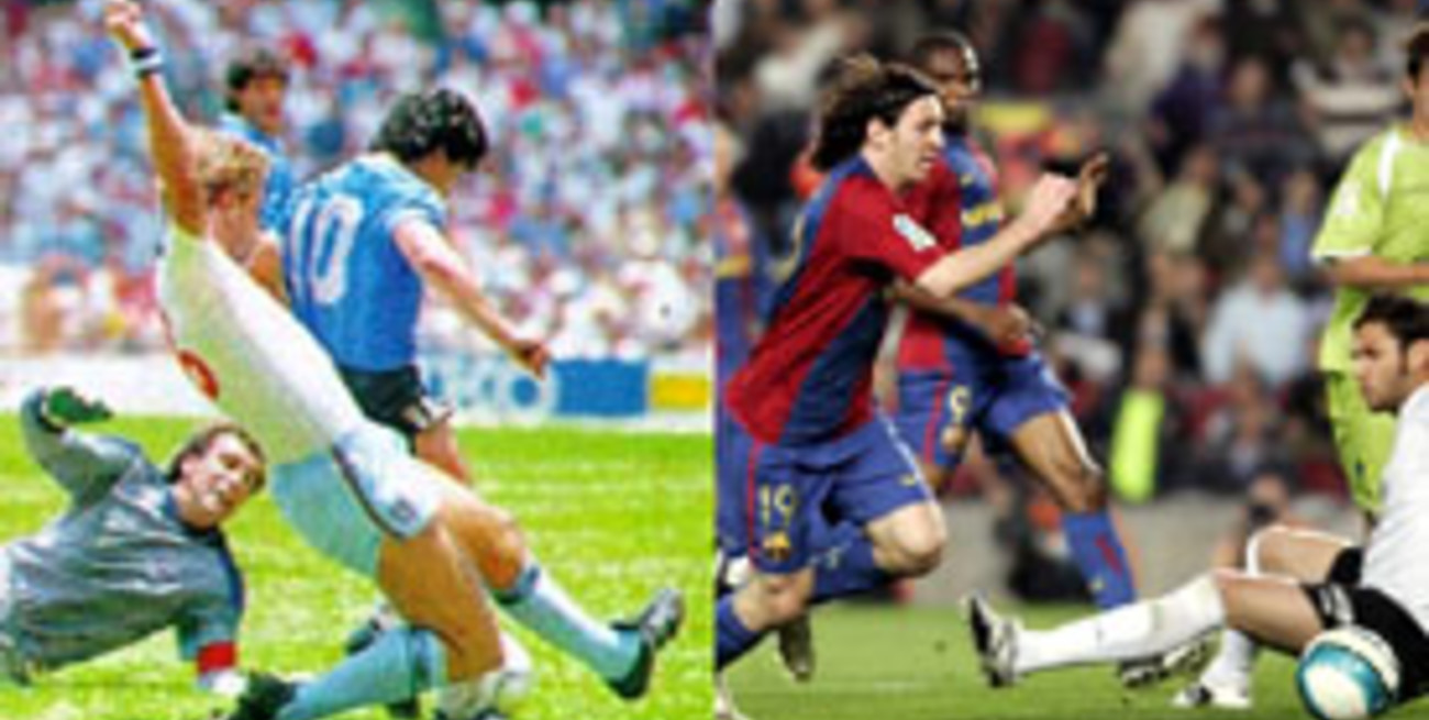 Messi hizo un gol similar al de Maradona a Inglaterra en el Mundial 86