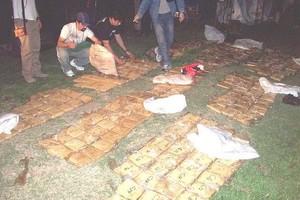 Secuestraron 250 kilos de marihuana en la zona de Candioti