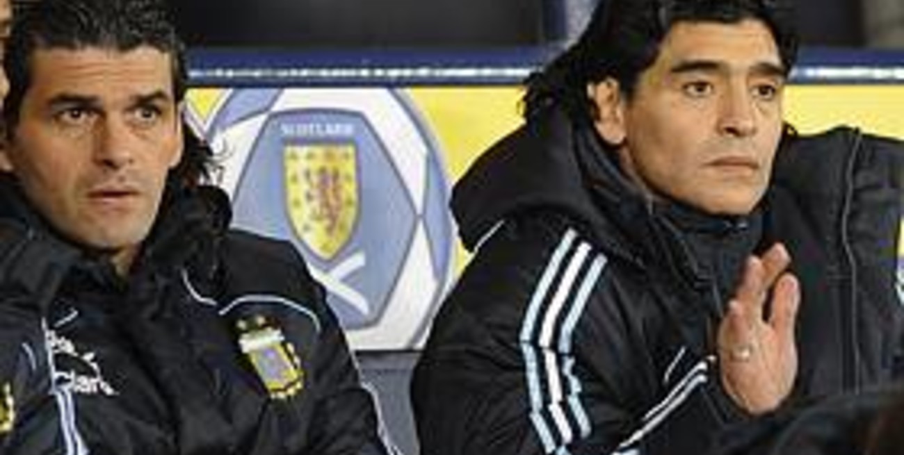 Cómo vivió el partido Maradona