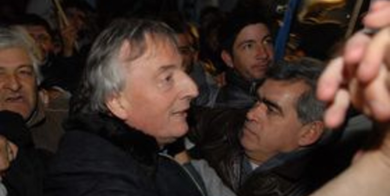 Néstor Kirchner participó del desacuerdo al campo en Plaza de Mayo