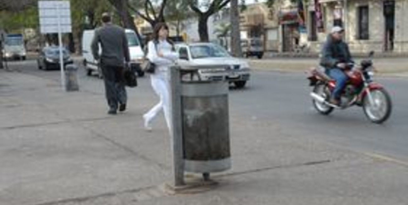 Una ciudad sin cestos de basura