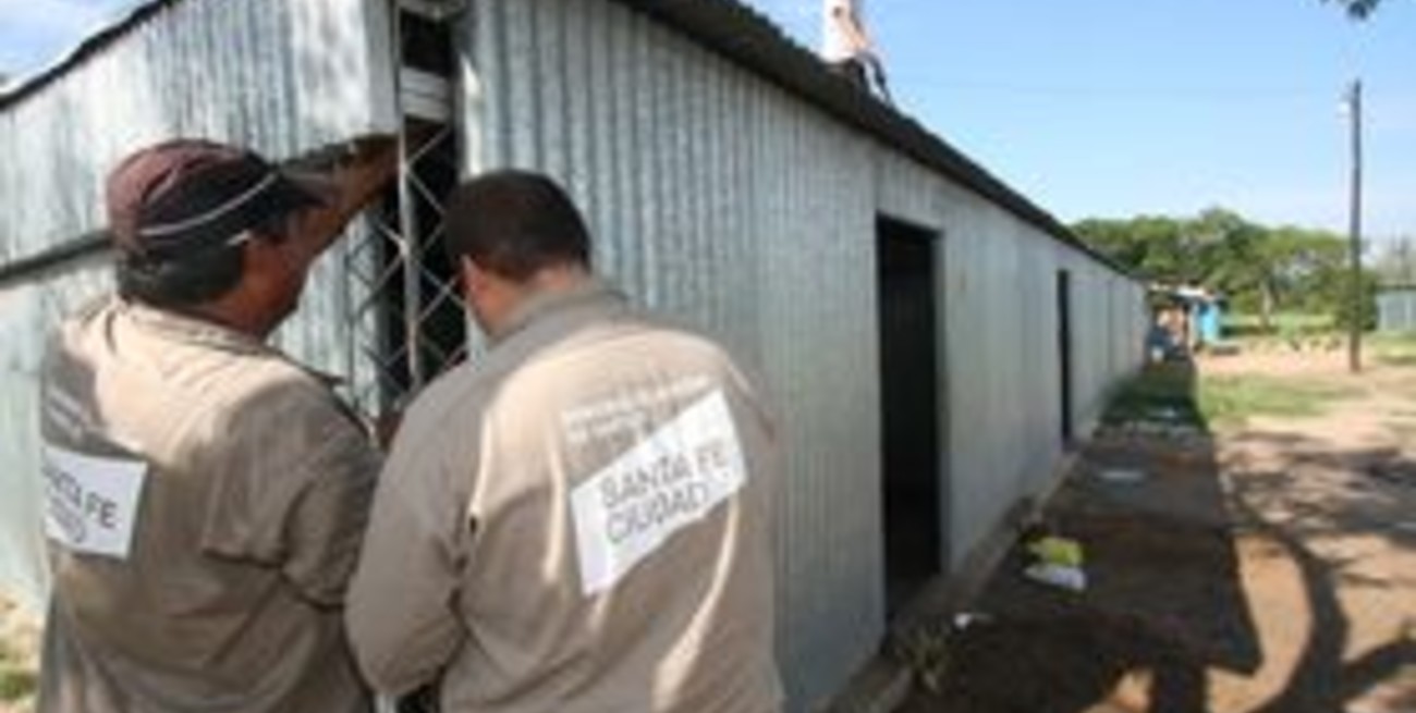 Comenzaron a desmontar los pabellones de emergencia de la Ruta Nacional 168