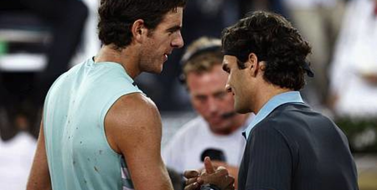 Del Potro cayó con Federer, que definirá el torneo con Nadal