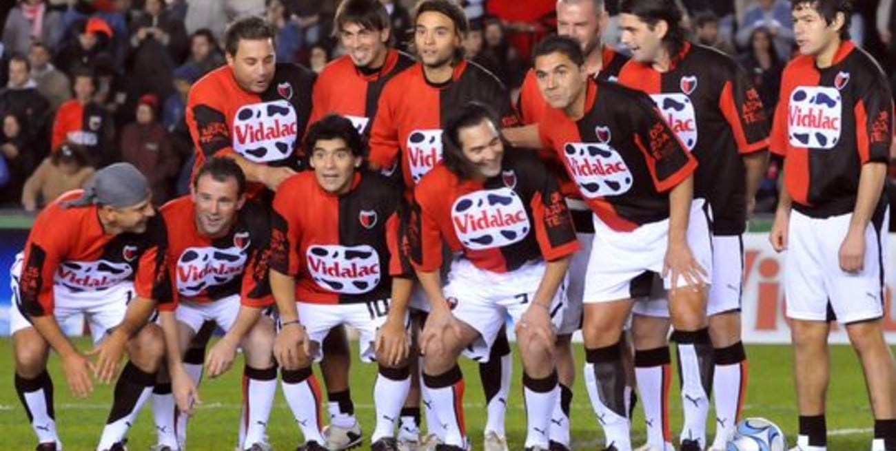 Diego celebró con Colón y abrazó una causa solidaria