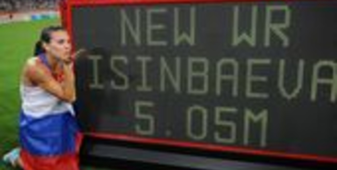 Oro y nuevo récord para Yelena Isinbayeva