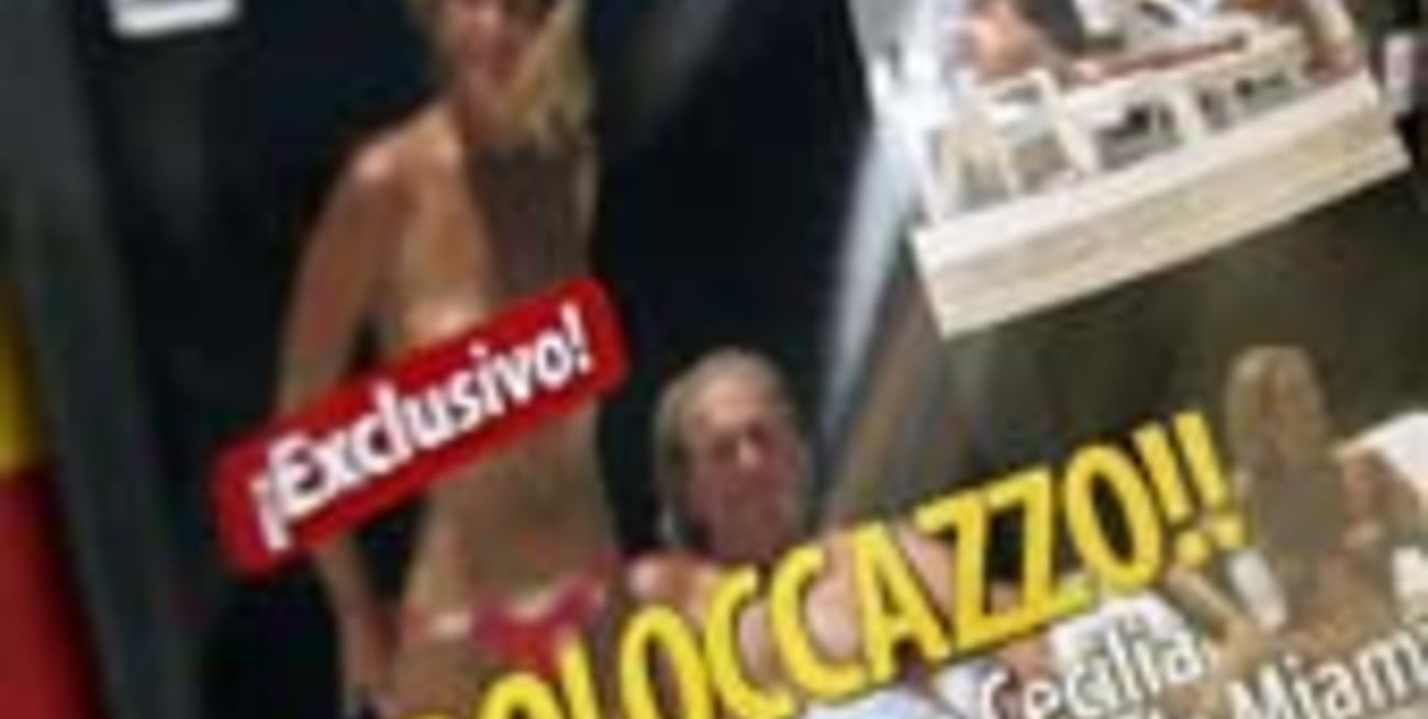 Sorprendieron a Cecilia Bolocco haciendo topless junto a un galán