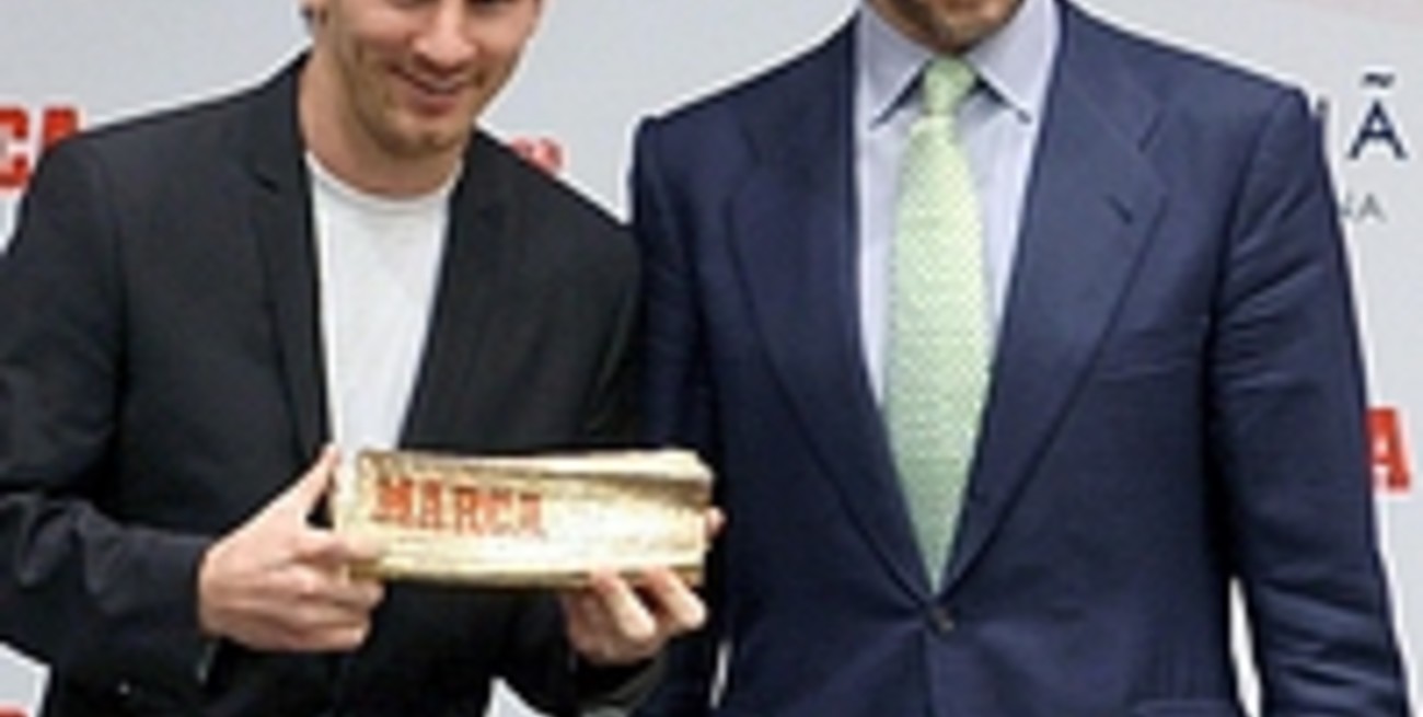 Messi recibió un premio de un diario deportivo español
