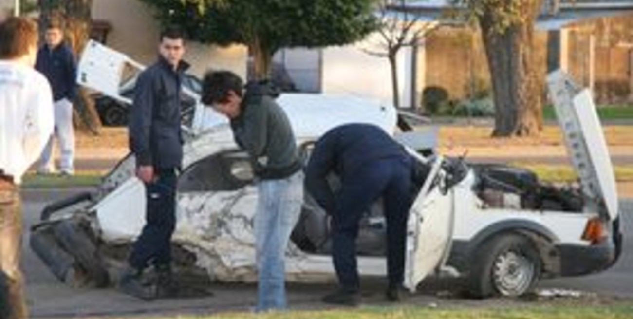 Impresionante choque en avenida Alem