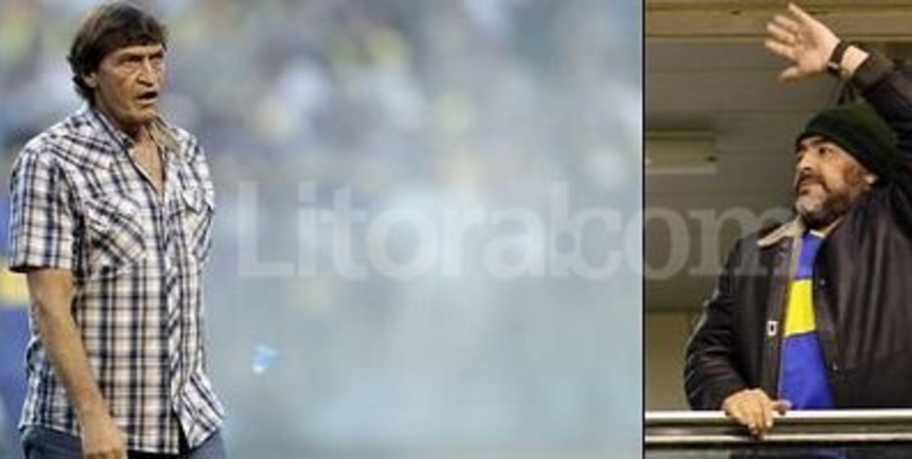 Falcioni: "El presente de Boca es mío, el futuro será de Maradona"