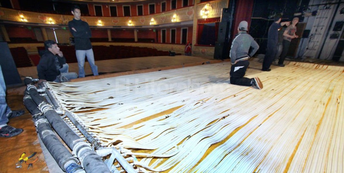 Pista de hielo en el Teatro Municipal