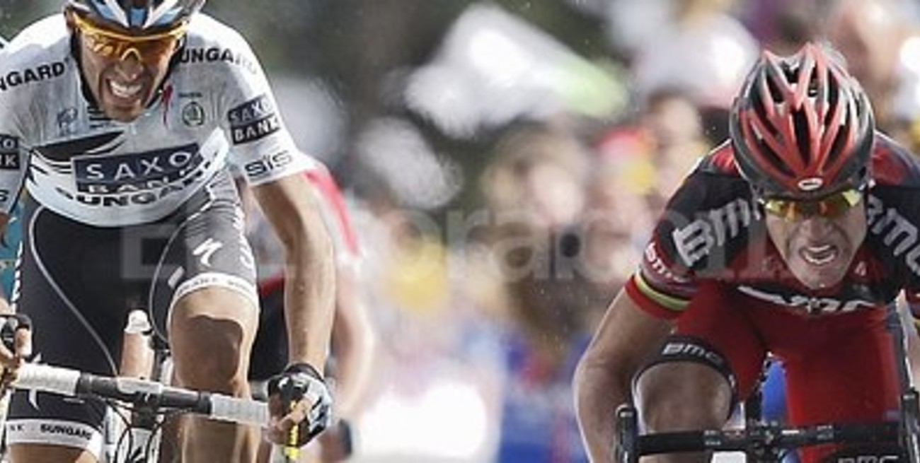 Cadel Evans le arrebató el triunfo a Contador