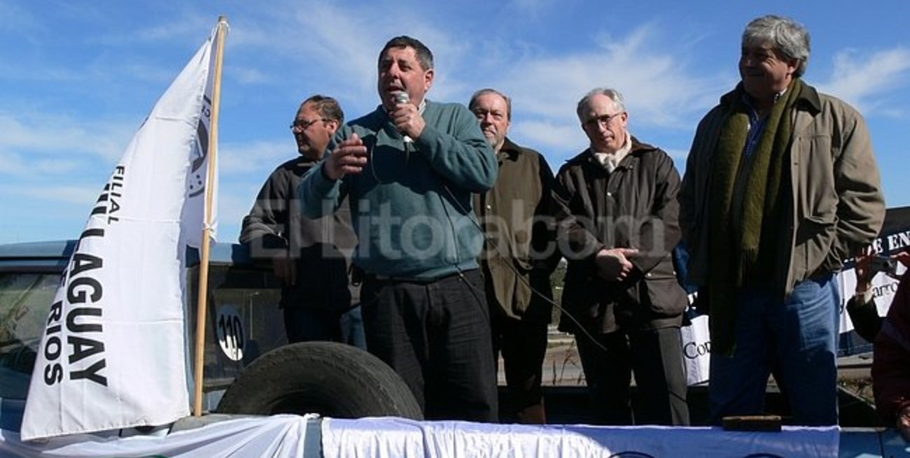 Productores entrerrianos volvieron a manifestarse a la vera de las rutas