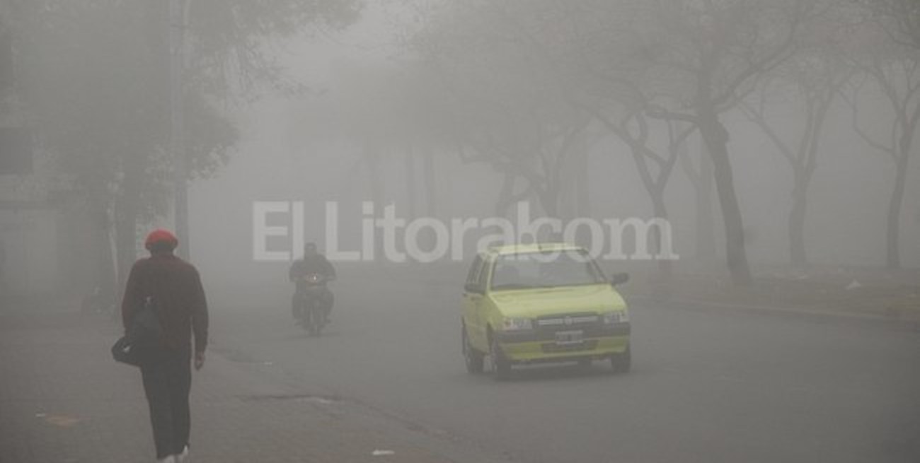 Alerta por neblinas y bancos de niebla