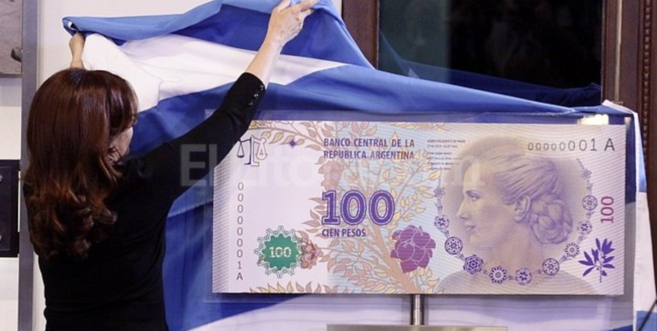 Cristina presentó el nuevo billete de $ 100