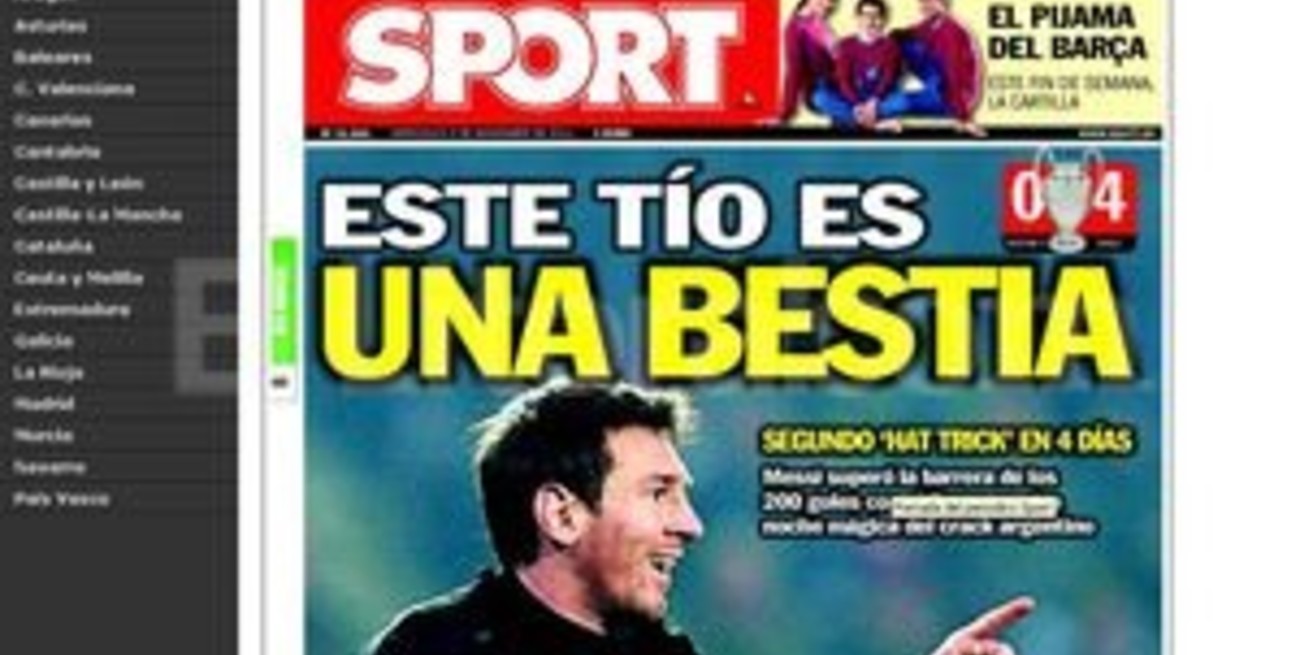 En España ya no quedan elogios para Messi