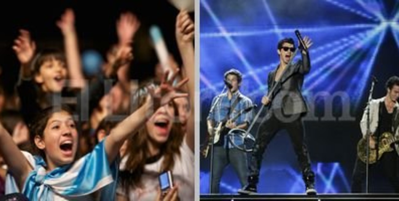 Los Jonas Brothers y el delirio de sus fanáticos