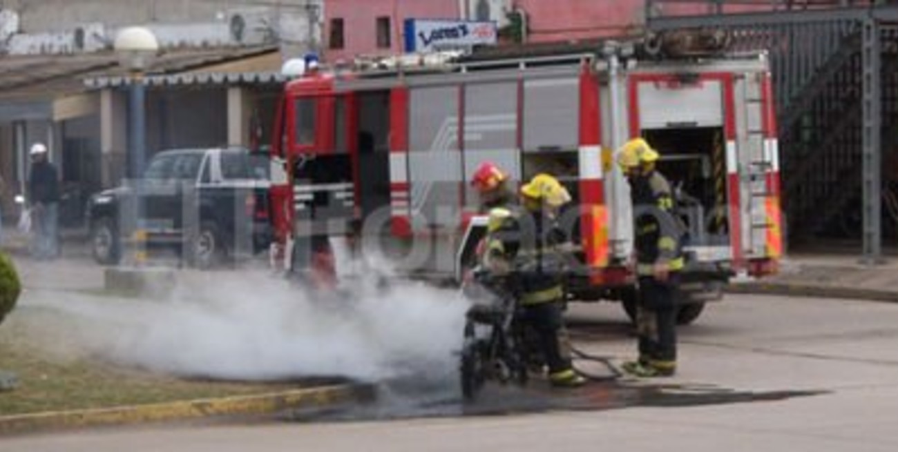 Incendio por una pérdida de nafta