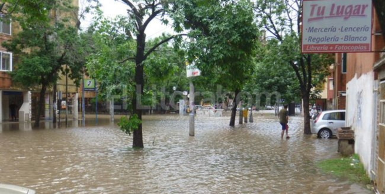 Cayeron más de 260 milímetros en algunas partes de la ciudad