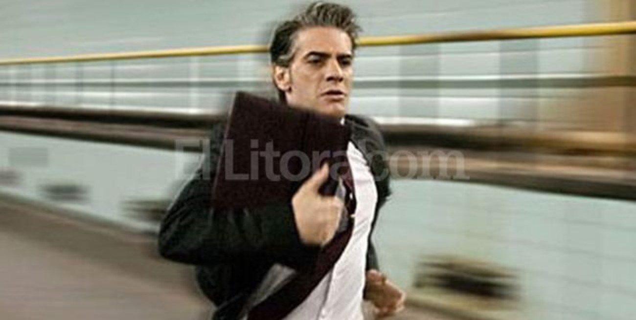 Pablo Echarri grabó imágenes de su nueva ficción en el Túnel Subfluvial