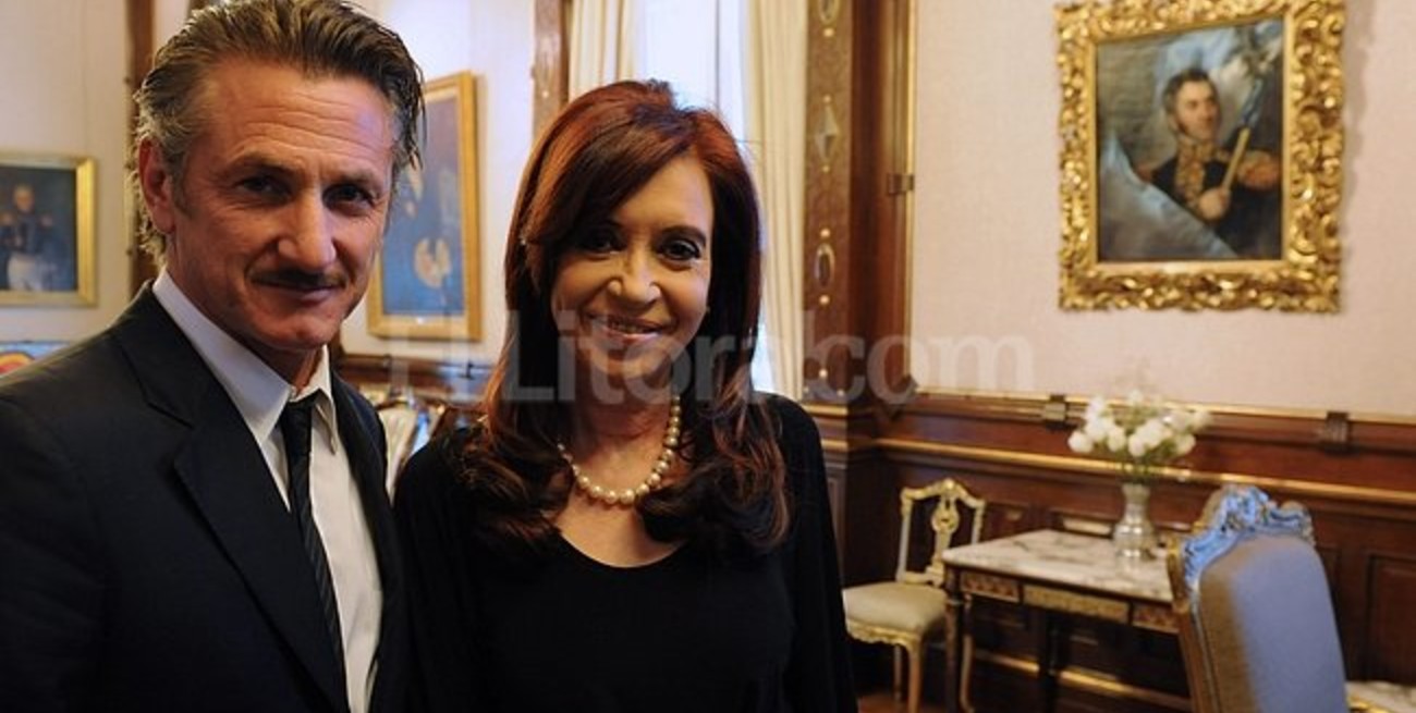 Cristina se reunió con el actor Sean Penn