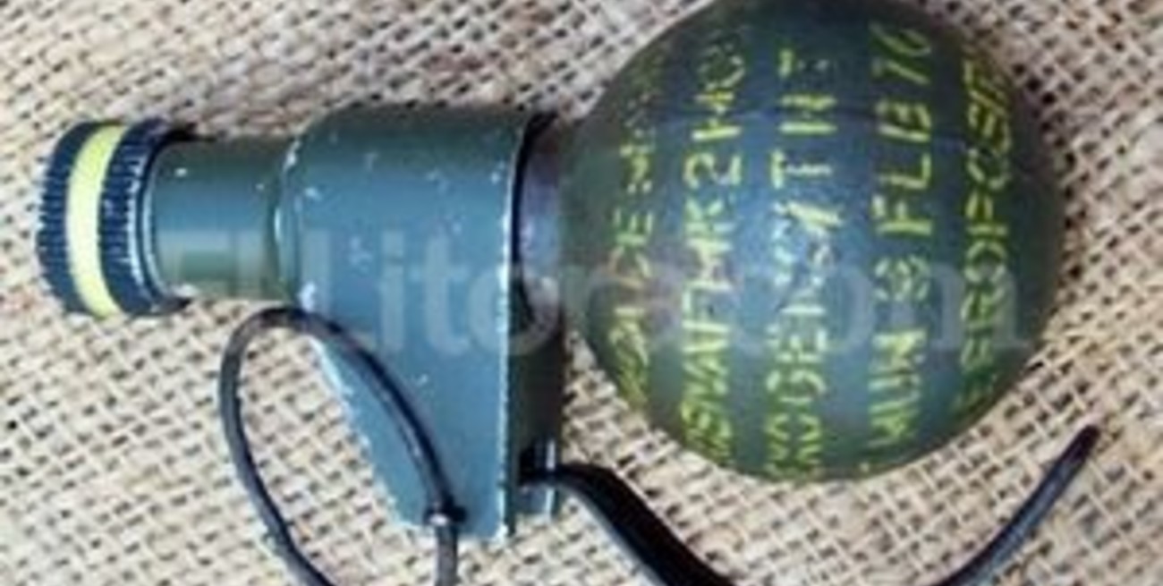 Hallaron una granada tirada en una vereda de Santo Tomé