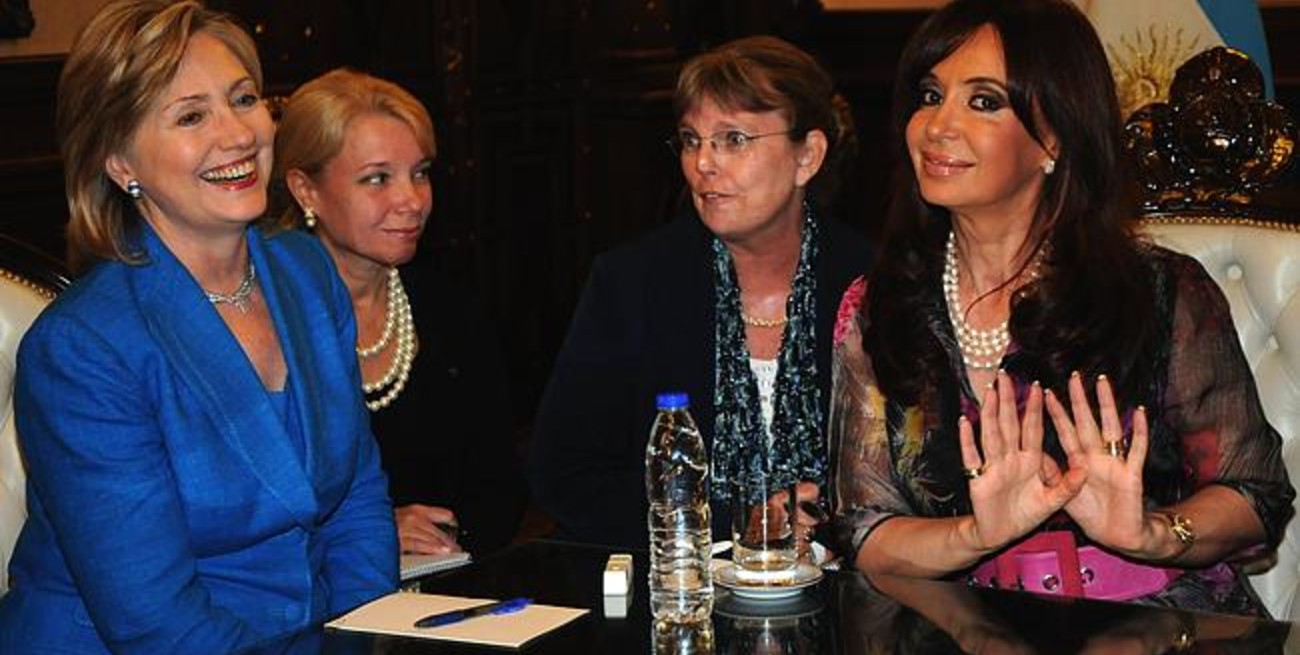 Cristina Fernández recibió a Hillary Clinton